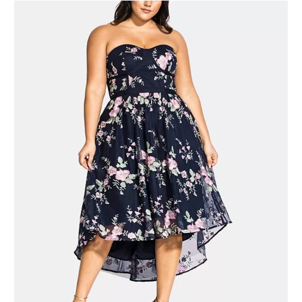 NWT City Chic Aphrodite Dress in Black Size 16